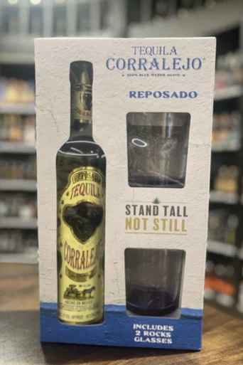 Corralejo Reposado Tequila Gift Set w/2 Glasses