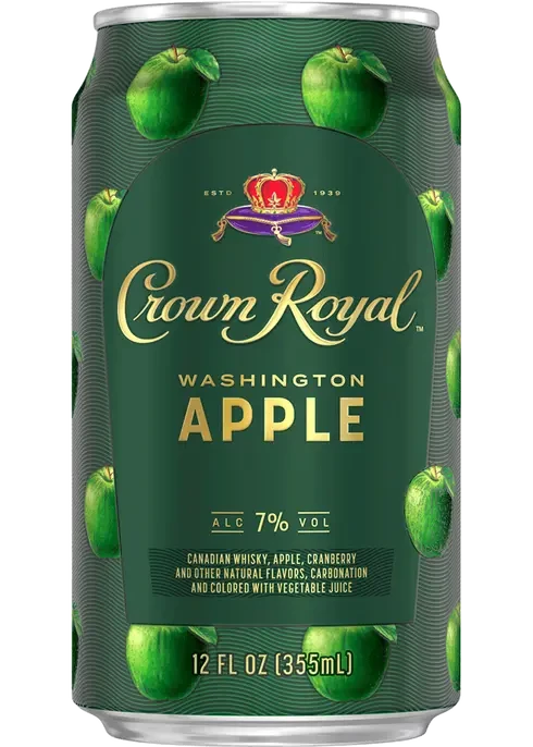 Crown Royal Washington Apple Canadian Whisky Cocktail 4pk 12oz Cans