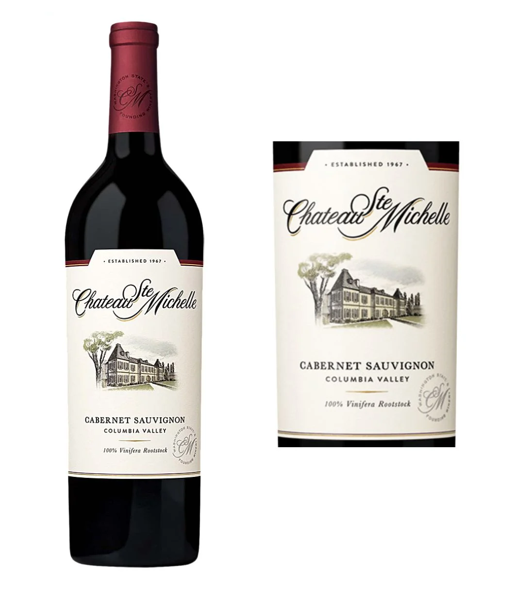 DAMAGED LABEL: Chateau Ste. Michelle Cabernet Sauvignon 2022 (750 ml)
