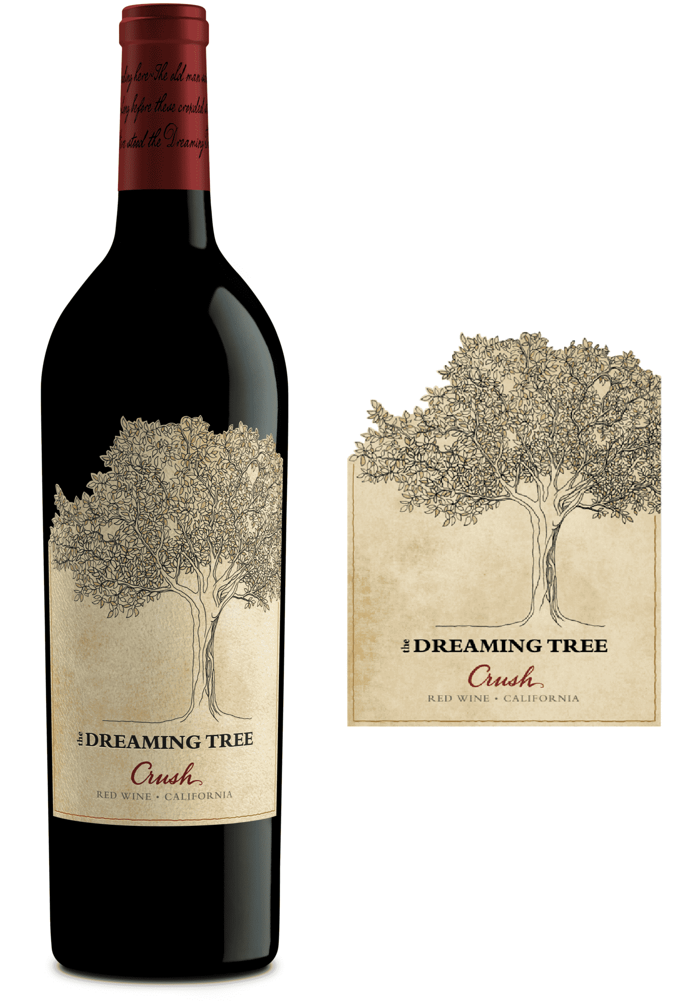 DAMAGED LABEL: The Dreaming Tree Crush Red Blend 2023 (750 ml)