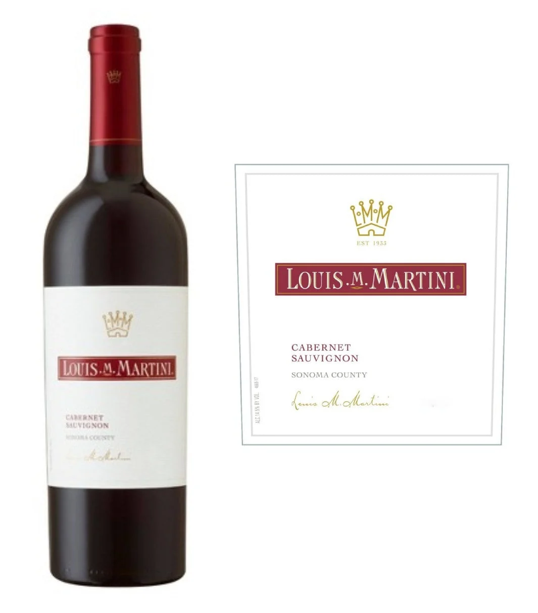 DAMAGED LABEL: Louis Martini Sonoma Cabernet Sauvignon 2020 (750 ml)
