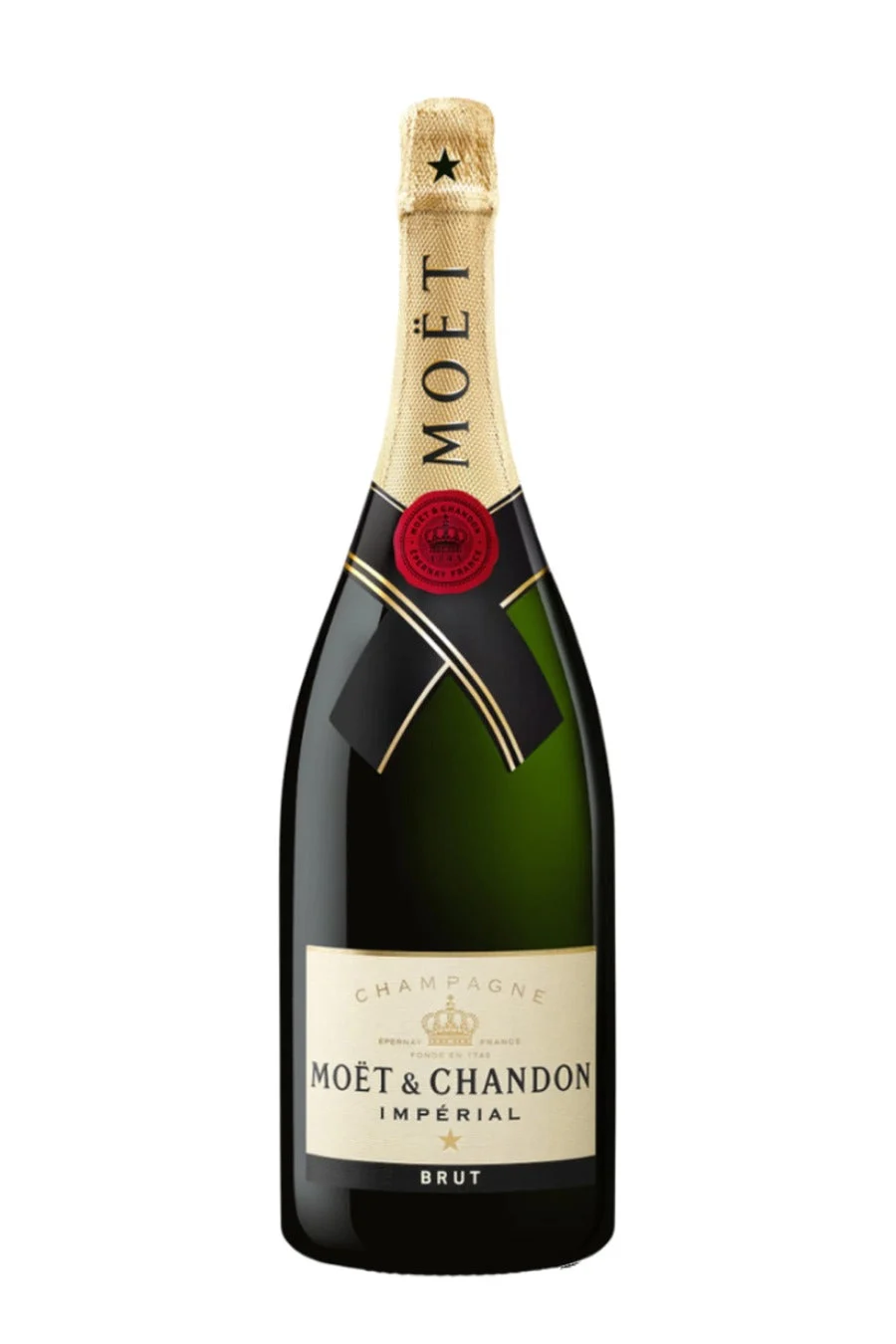 DAMAGED LABEL: Moet & Chandon Imperial Brut Champagne (750 ml)