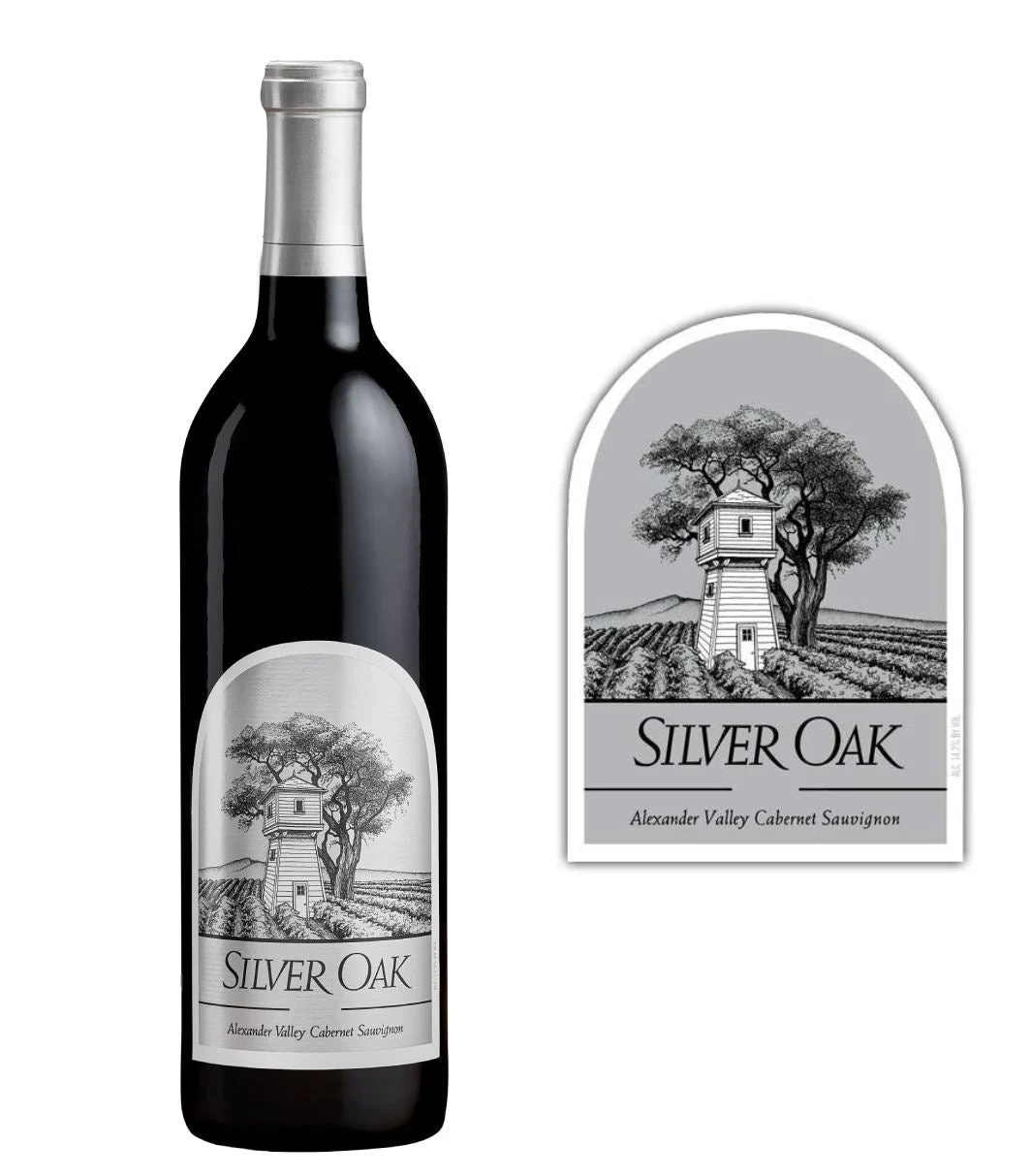 DAMAGED LABEL: Silver Oak Cabernet Sauvignon Alexander Valley(750 ml)