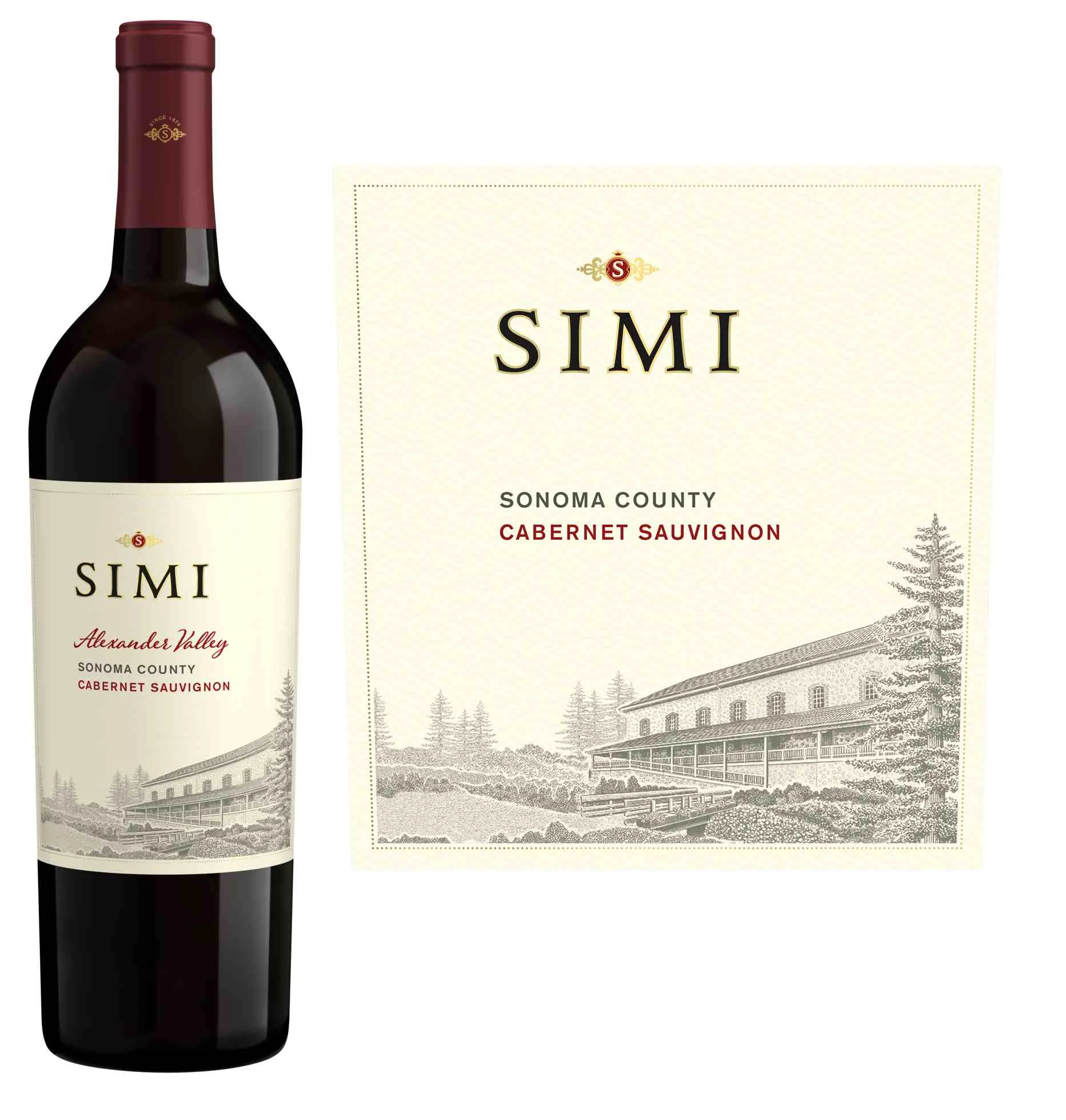 DAMAGED LABEL: Simi Cabernet Sauvignon 2021 (750 ml)