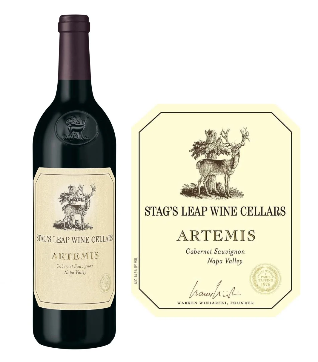 DAMAGED LABEL: Stag's Leap Wine Cellars Artemis Cabernet Sauvignon 2021 (750 ml)
