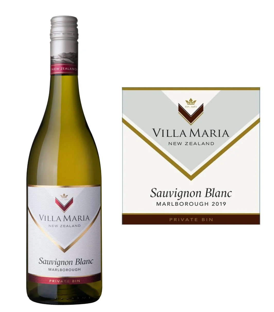 DAMAGED LABEL: Villa Maria Private Bin Sauvignon Blanc (750 ml)