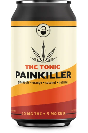 Dangerous Man Painkiller 10mg THC 5mg CBD 4pk cans