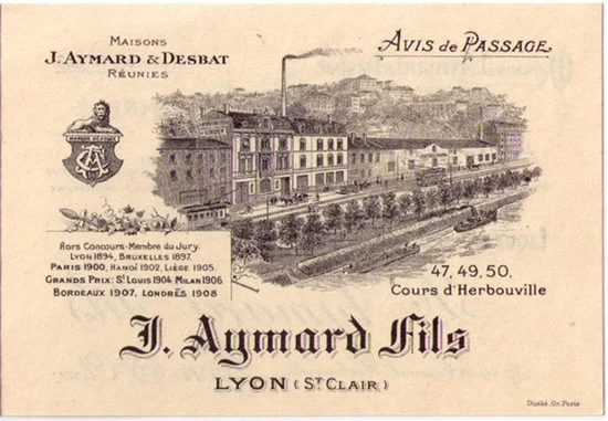 Distillerie J Aymard Fils Business Card
