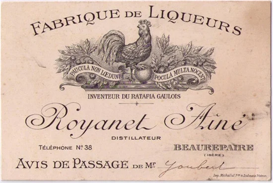 Distillerie Royanet Aine Business Card