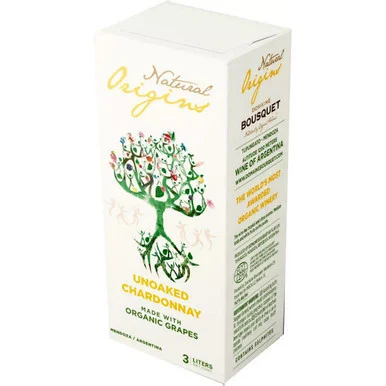 Domaine Bousquet Natural Origins Organic Unoaked Chardonnay Bag-In-Box 3L (Argentina)