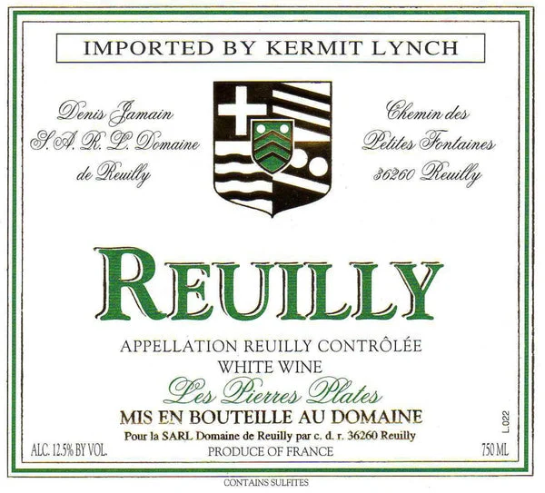 Domaine de Reuilly Les Pierres Plates Blanc 2023