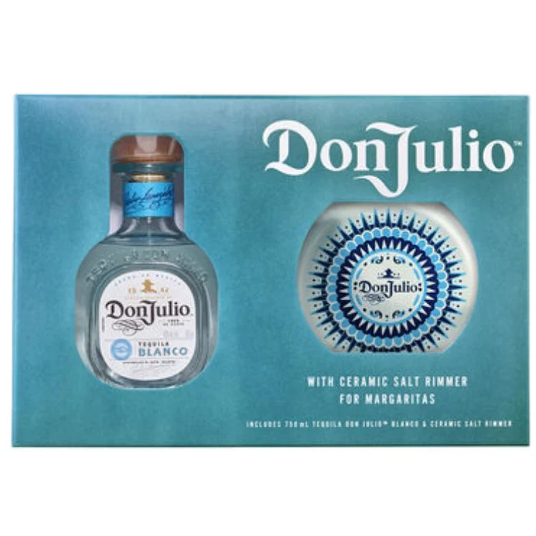 Don Julio Blanco Tequila Gift Set W Ceramic Salt Rimmer - 750ml