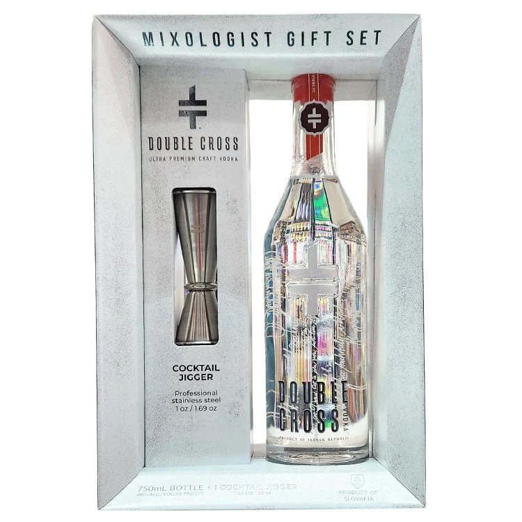 Double Cross Vodka Cocktail Jigger Gift Set - 750ml