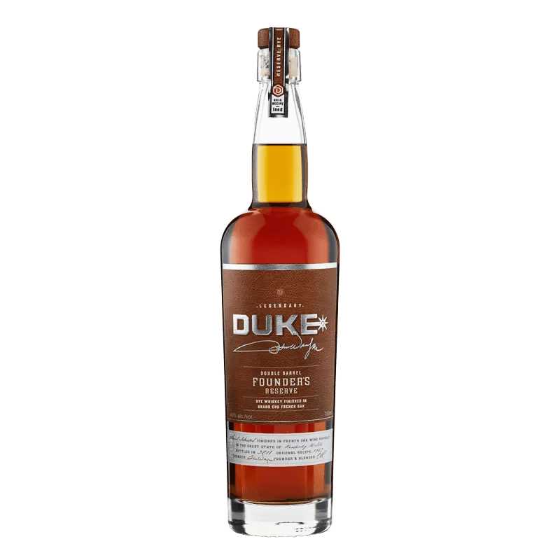 Duke Double Barrel Founders Reserve Rye Whiskey 750ml