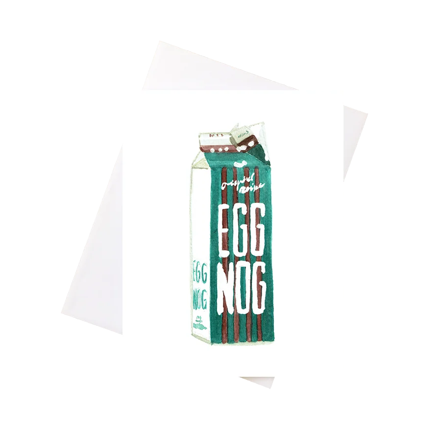 Egg Nog Greeting Card