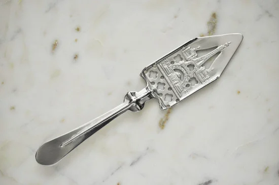 Eiffel Tower Absinthe Spoon, Flat Handle