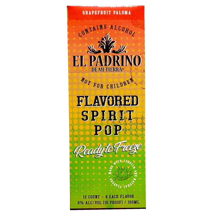 El Padrino Flavored Spirit Pop Tequila - 12 Pops