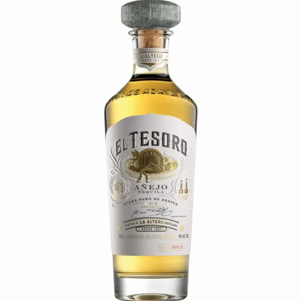El Tesoro Tequila Anejo 100% Puro de Agave 80 Proof 750ml