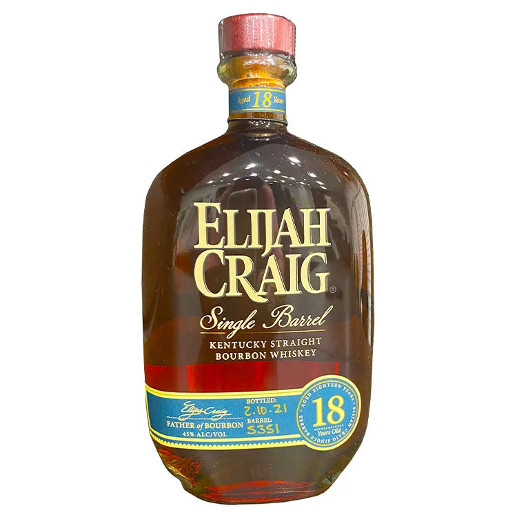 Elijah Craig 18 Year Single BarrelStraight Bourbon Whiskey- 750ml