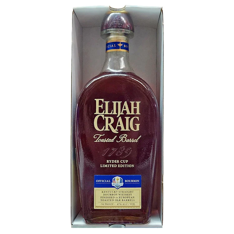 Elijah Craig Toasted Barrel Limited Edition Ryder Cup 1789 Bourbon Whiskey - 750ml