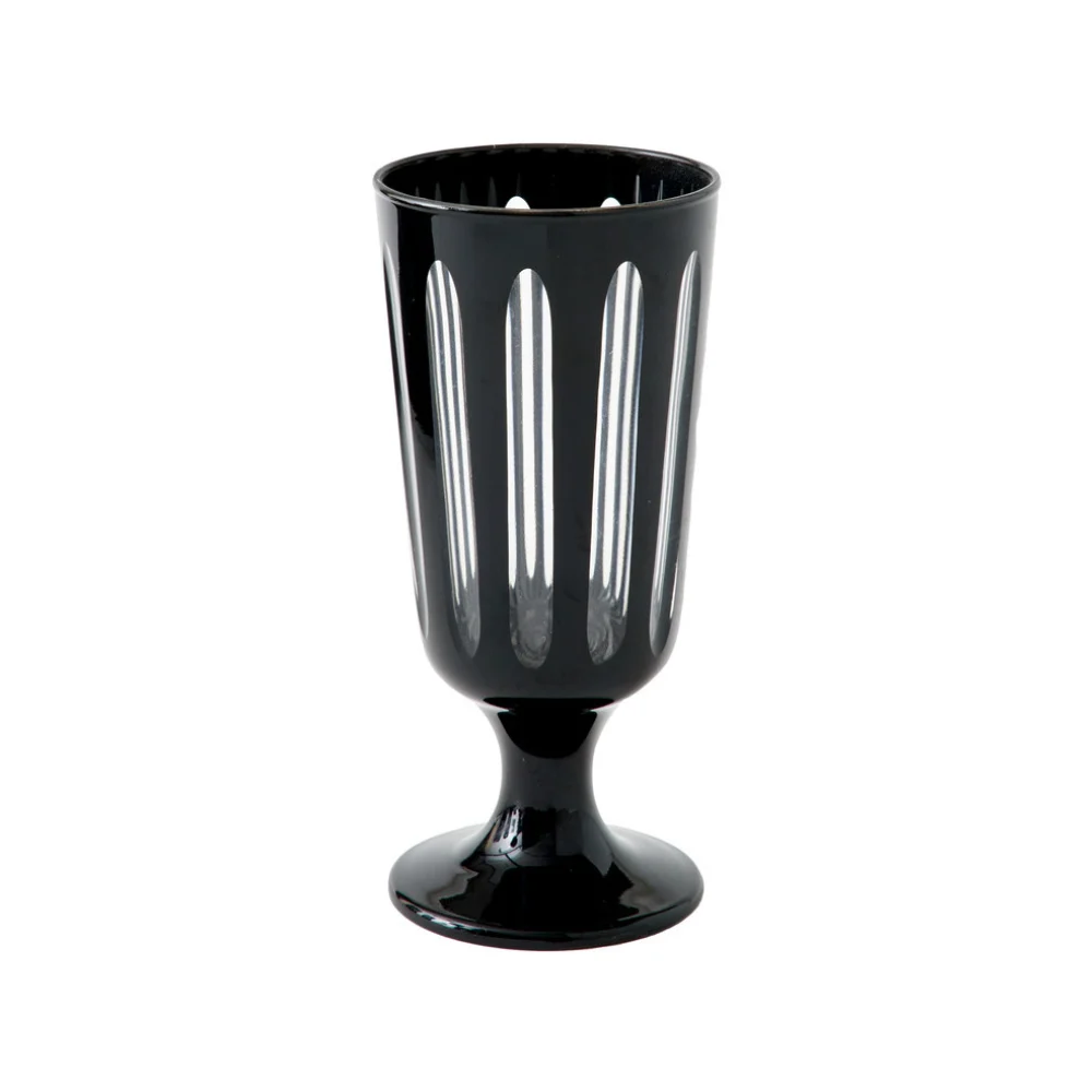 Empire Footed Cocktail Glass (Tuxedo Black)