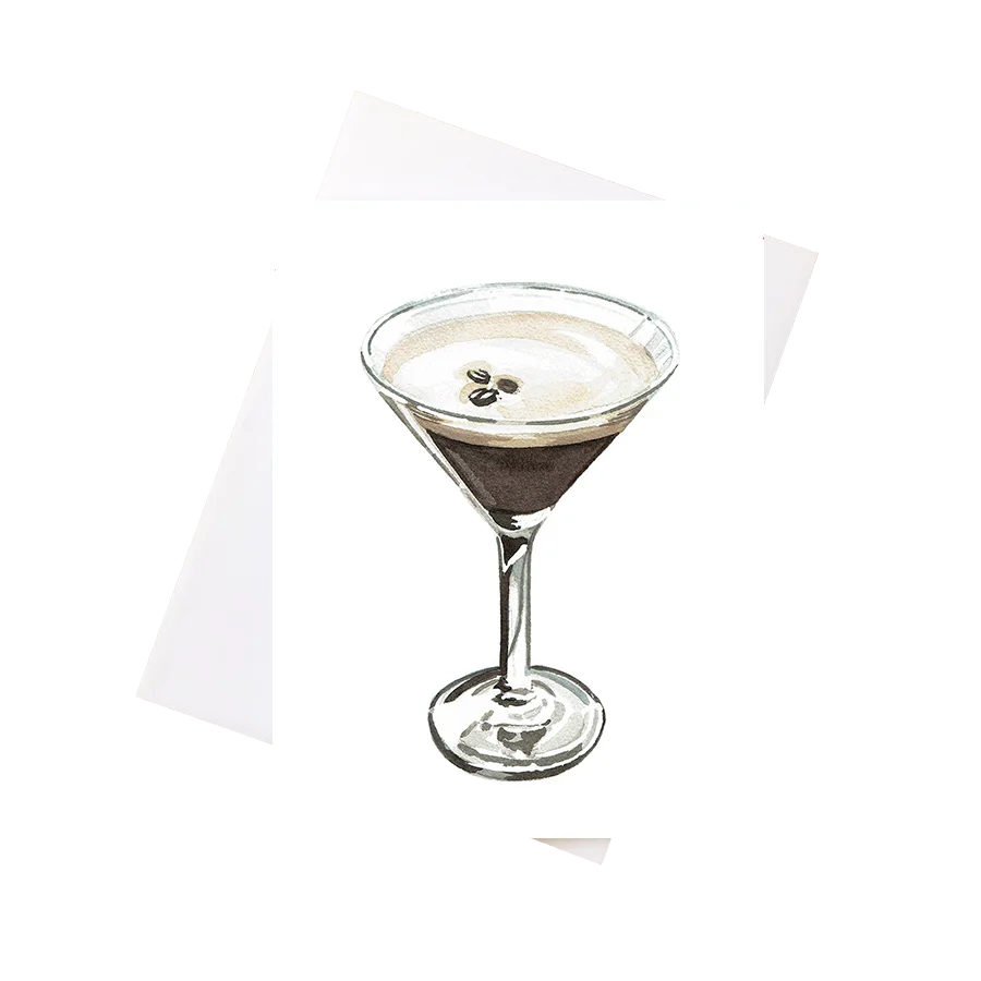 Espresso Martini Greeting Card
