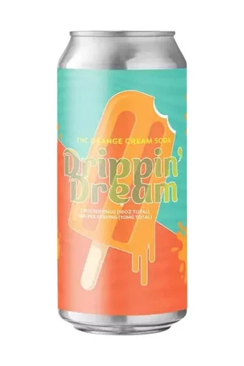 Falling Knife Drippin' Dream THC Orange Cream Soda 10mg 4pk 16oz cans