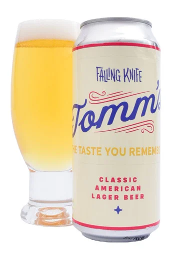 Falling Knife Tomm's American Lager 4pk cans