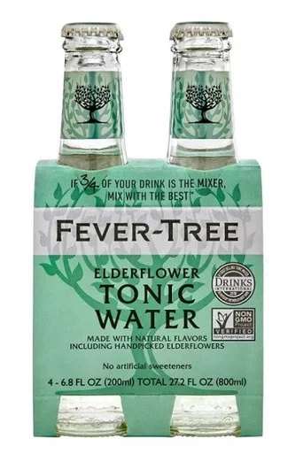 Fever Tree Elderflower Tonic Water 4pk bottles