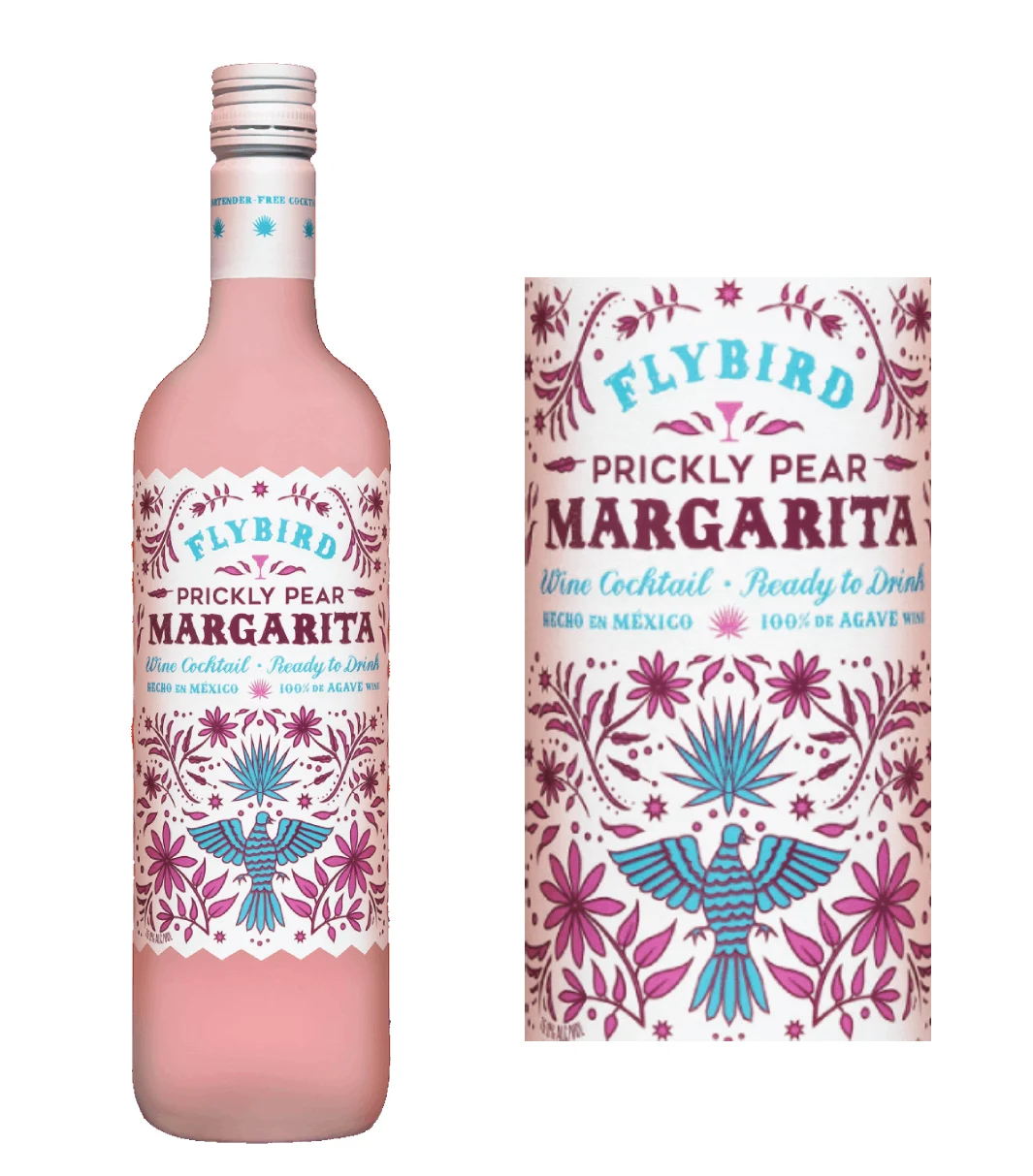 Flybird Prickly Pear Margarita Agave Wine Cocktail (750 ml)