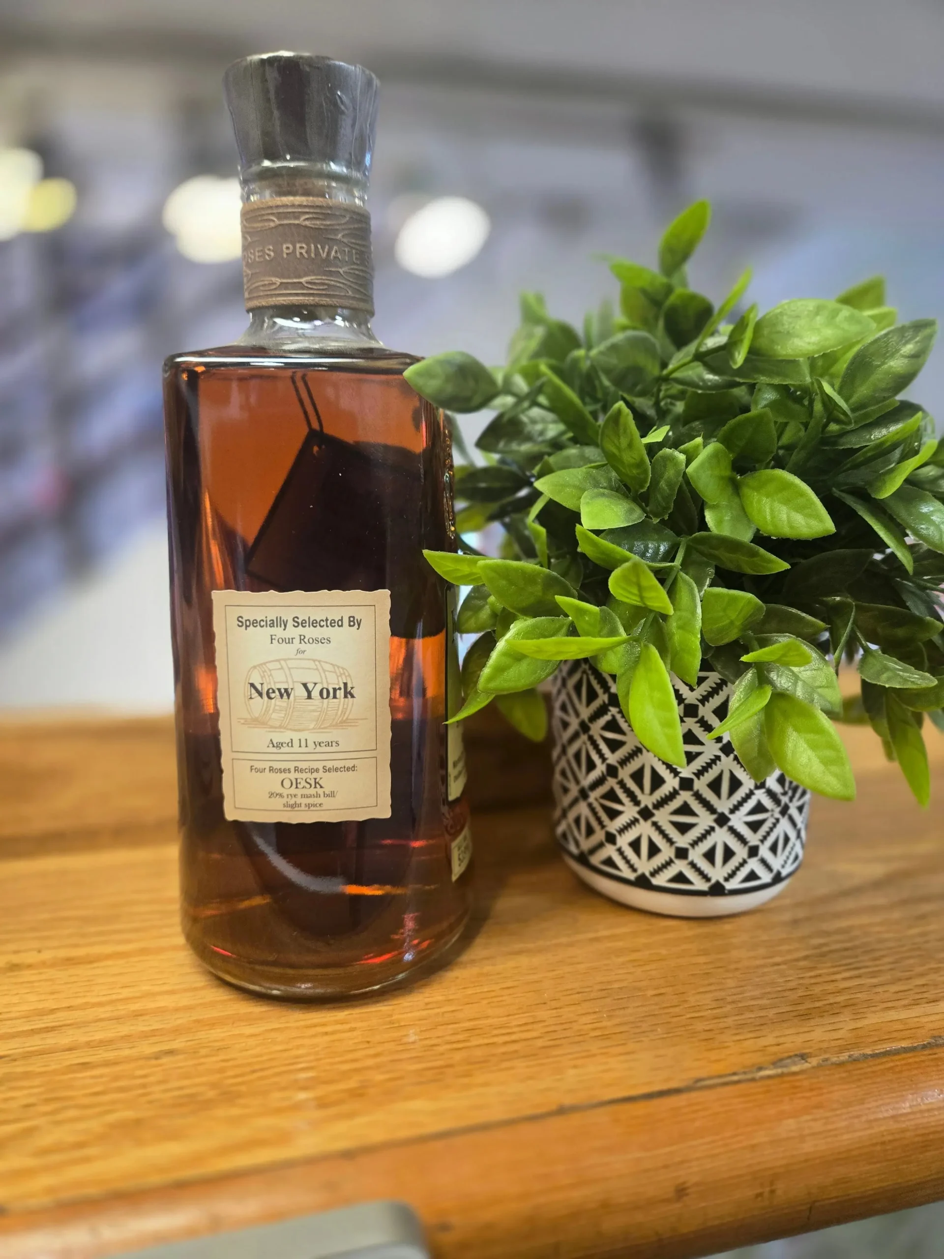 Four Roses Bourbon Single Barrel Cask Strength New York PS OESK 116 Proof 750ml