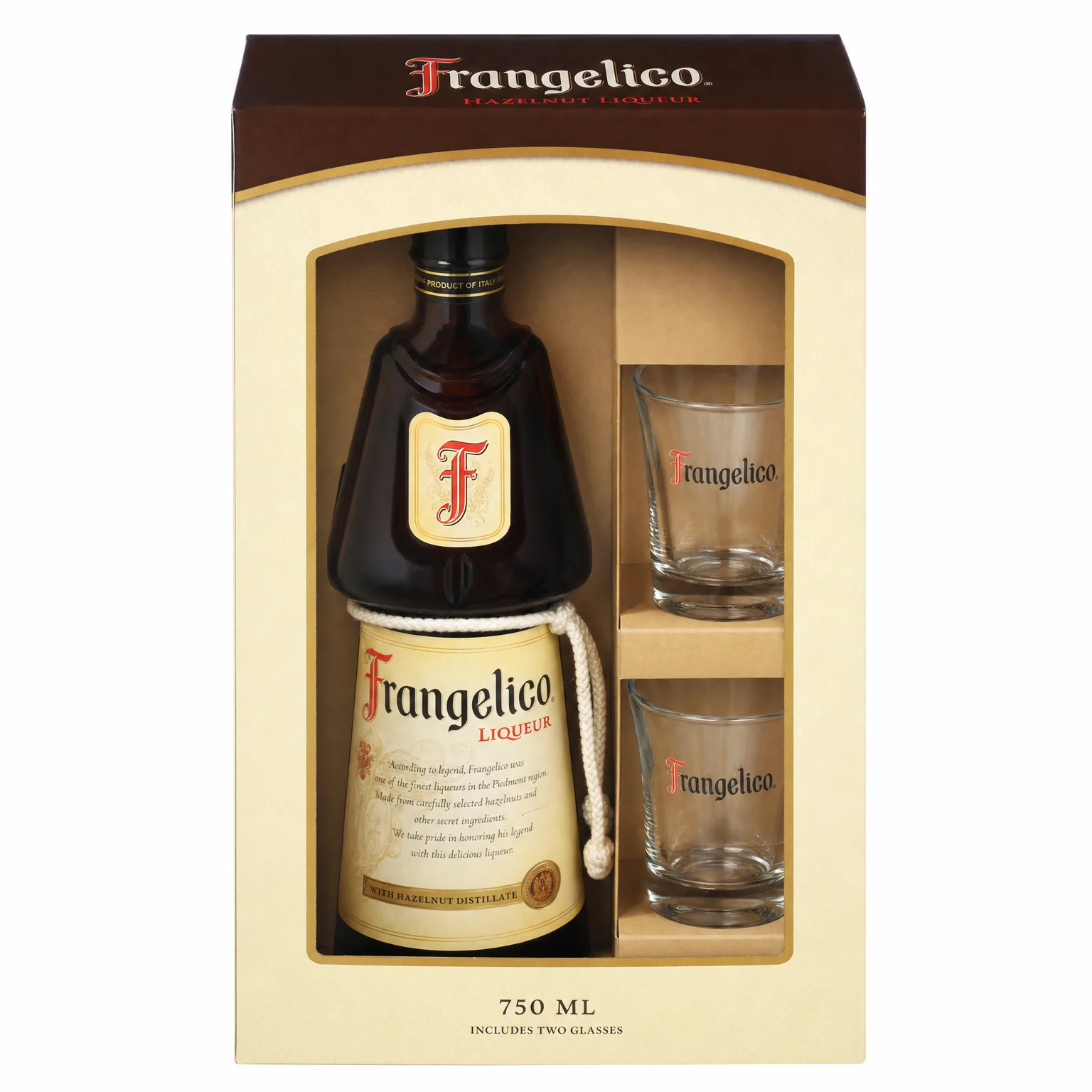 Frangelico Hazelnut Liqueur Gift Set 750ml