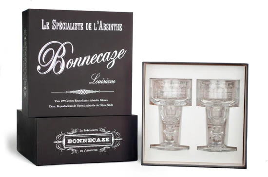 Gift Box with Coupe Absinthe Glasses, Set of 2