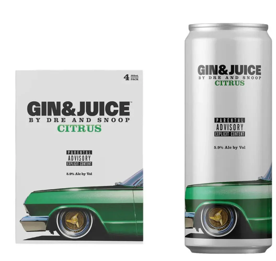 Gin & Juice By Dre and Snoop Citrus Individual 355ml