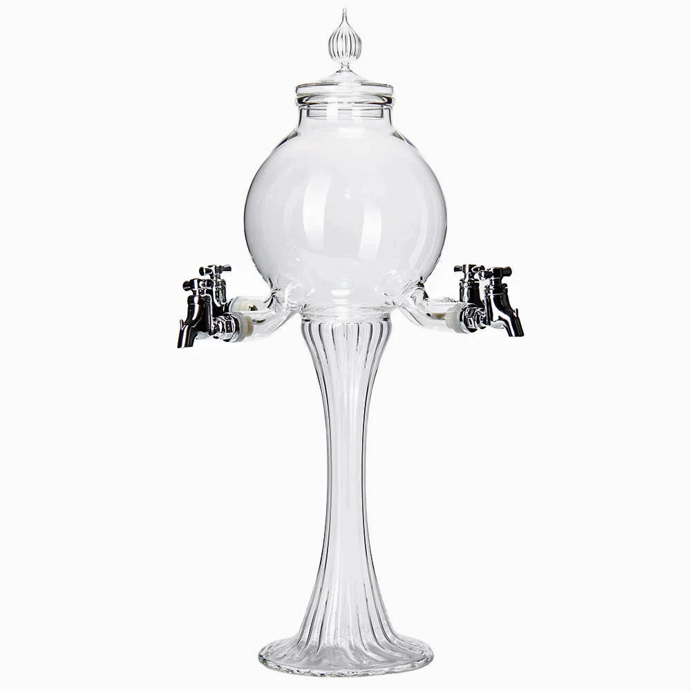 Glass Fountain Boule 4 Taps