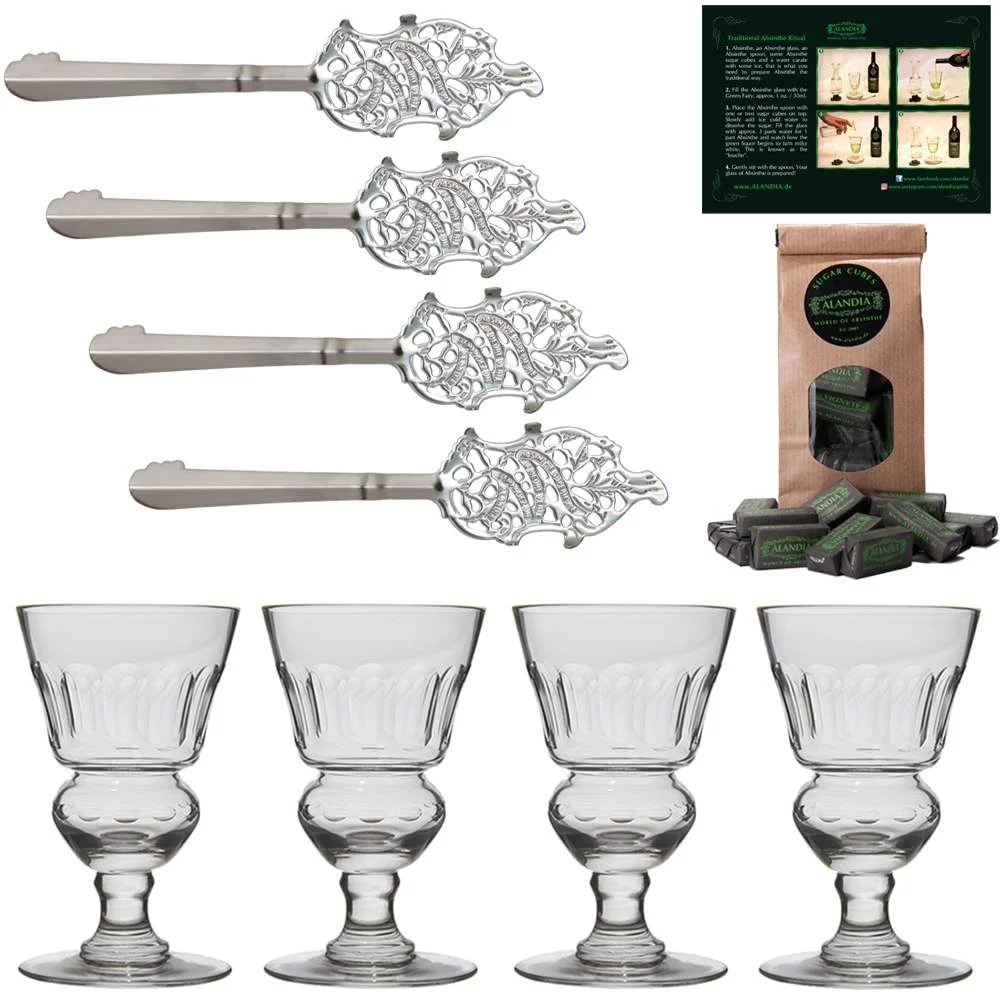 Glasses & Spoons Set "Pontarlier" - Premium