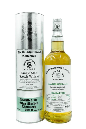 Glenrothes Hogshead 2010 Unchill filtered 12yr Single Malt Scotch Signatory