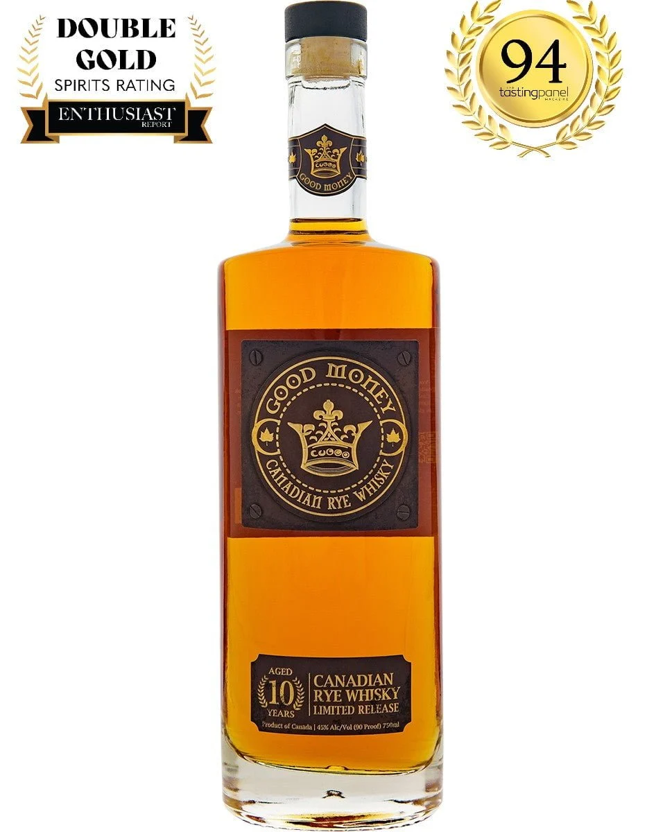 Good Money Canadian Rye Whisky 10 Year 750mL