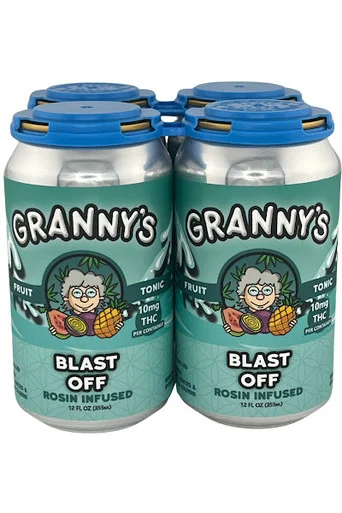 Granny's Blast Off Rosin-Infused Fruit Tonic 10mg THC 4pk 12oz cans