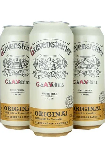 Grevensteiner Veltins Unfiltered Kellerbier 4pk 16oz cans