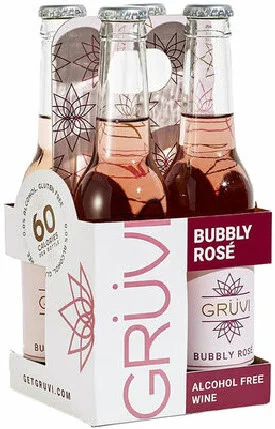 Gruvi Non-Alcoholic Bubbly Rose 4pk bottles