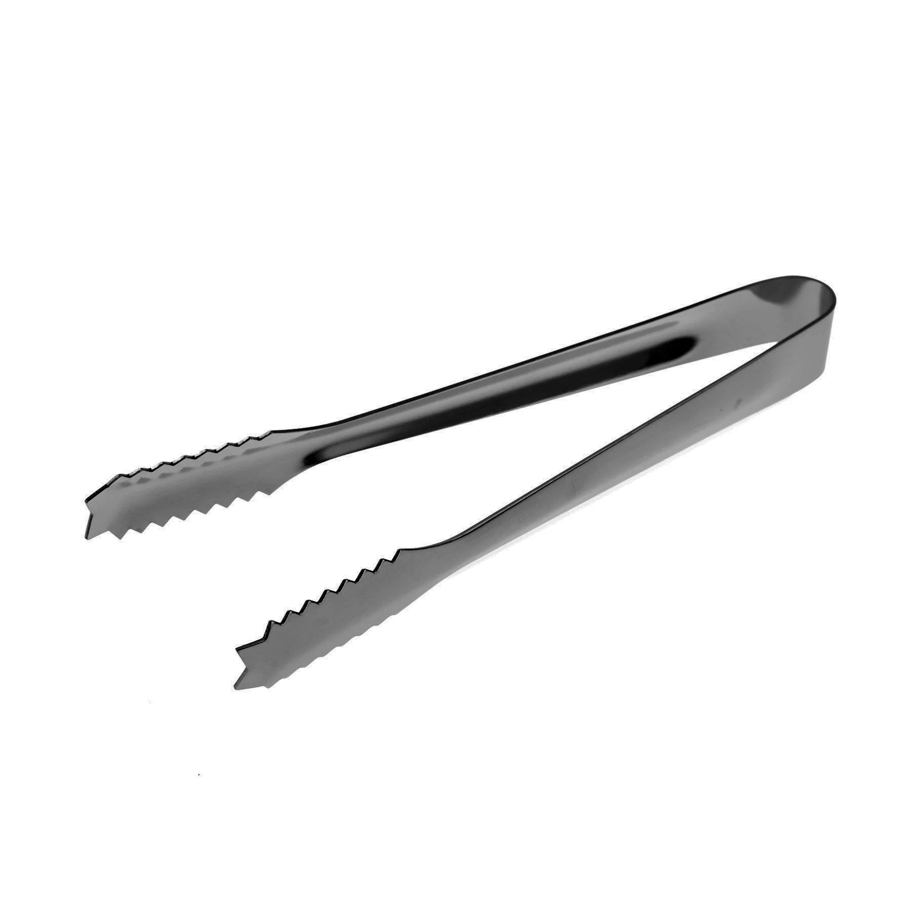 Gunmetal Serrated Ice Tongs