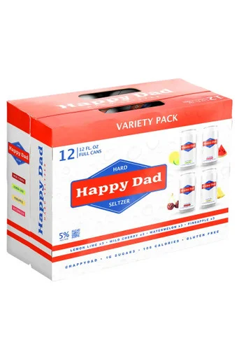 Happy Dad Variety Seltzer 12pk cans