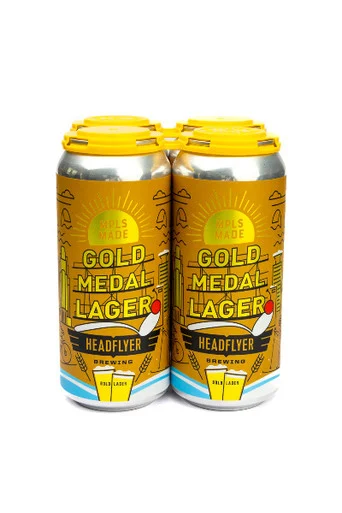 Headflyer Gold Medal Lager 4pk 16oz cans