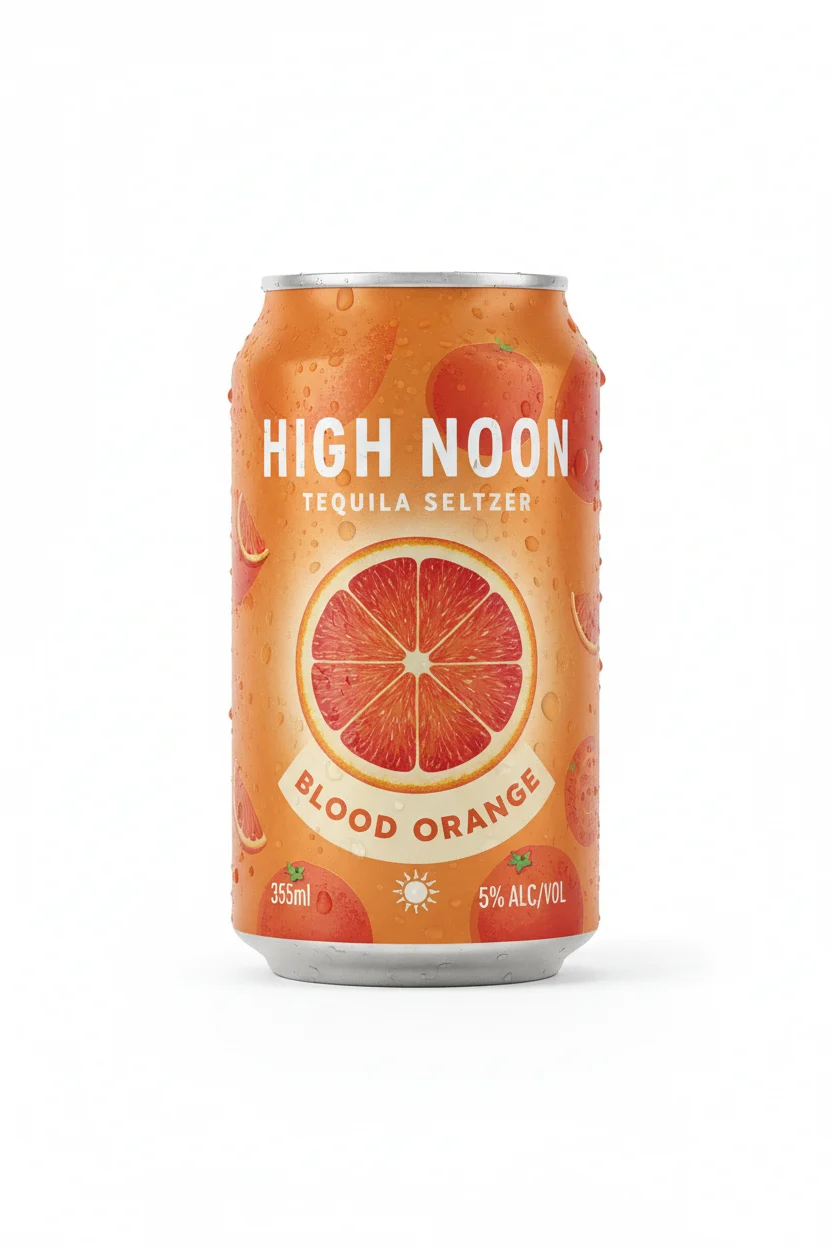 High Noon Blood Orange Tequila Seltzer 355ml Single