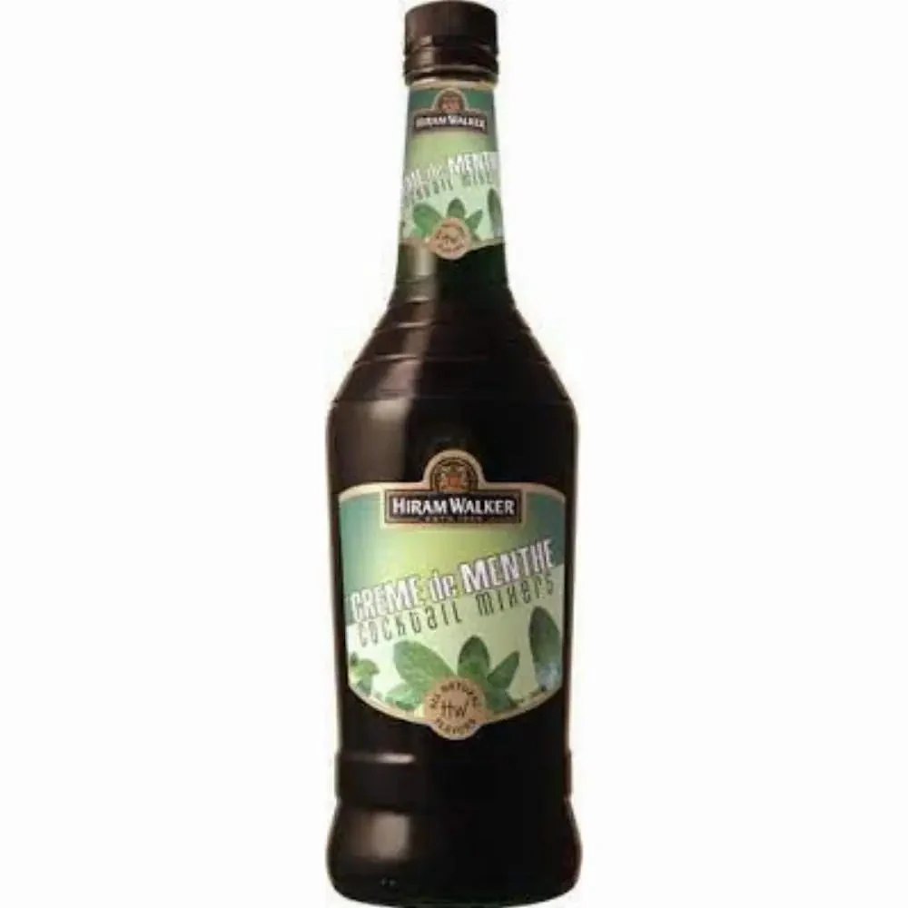Hiram Walker Creme de Menthe Green 30 Proof LITER 1L