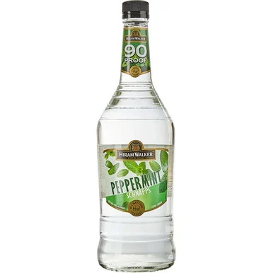 Hiram Walker Peppermint Flavored Schnapps 90 PROOF 1L