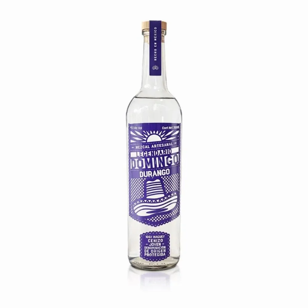 Legendario Domingo 100% Mezcal Artesanal Durango Cenizo Joven 750ml