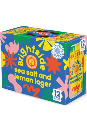 Indeed Brewing Company Brightside Sea Salt and Lemon Lager 12pk 12oz cans
