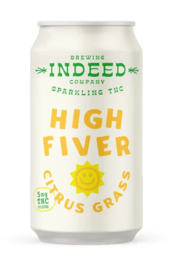 Indeed High Fiver Citrus Grass 5mg THC 4pk cans